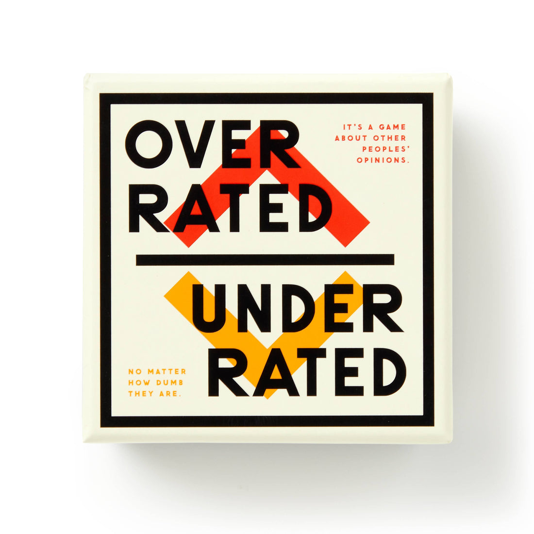 a social card game to debate what is overrated or underrated