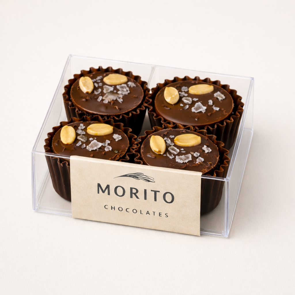 chocolate peanut cups with sea salt 