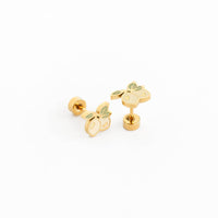 lemon stud gold earring 