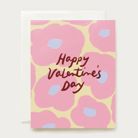 valentines day card with poppies 