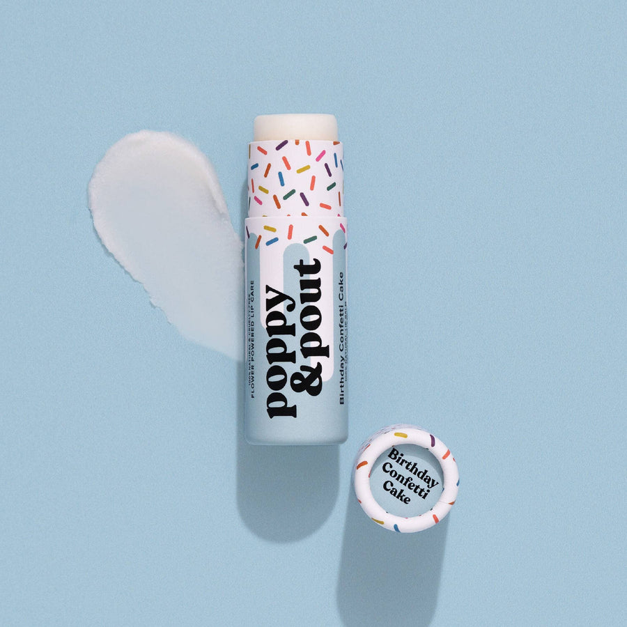 birthday cake scented lip balm