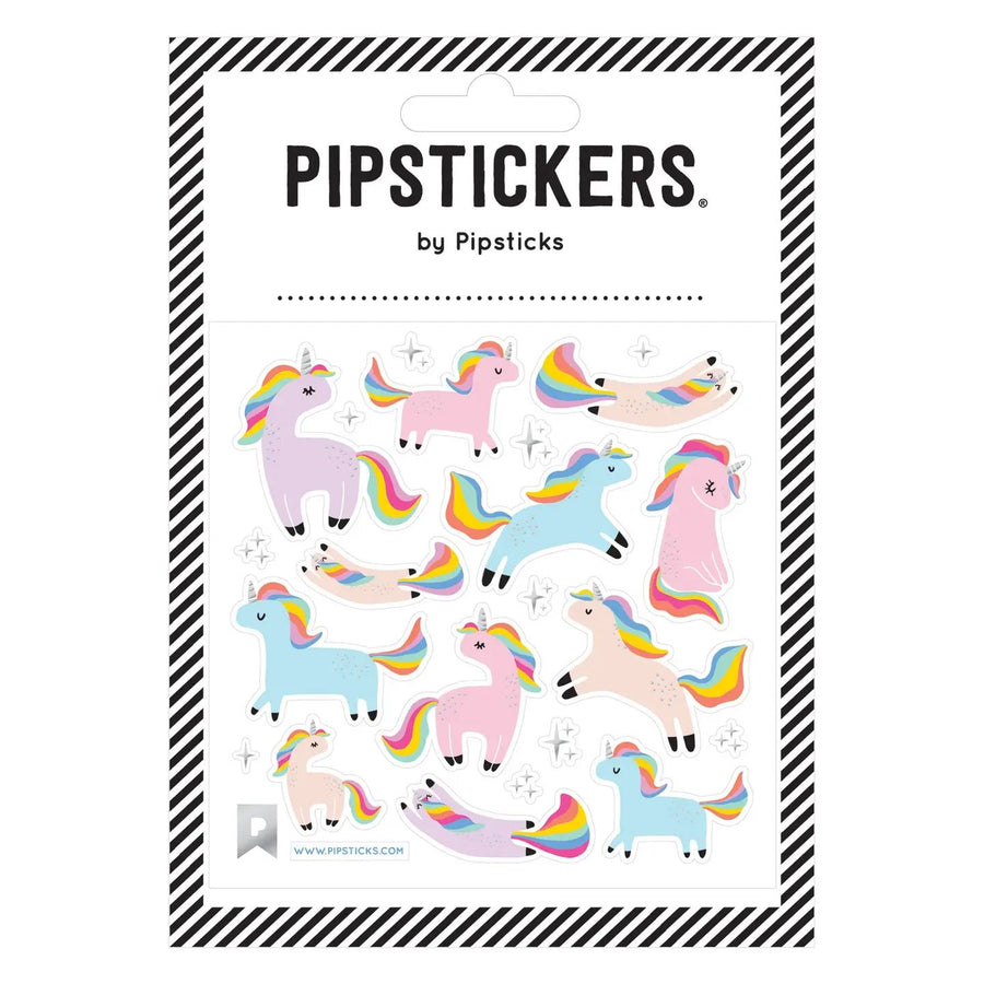 unicorn themed sticker sheet