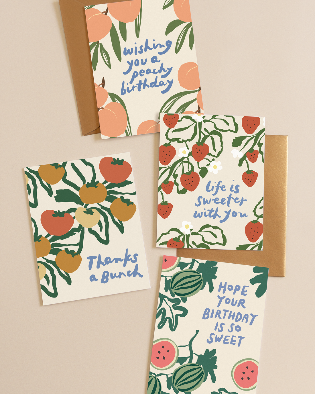 Strawberries Life Is Sweeter Card