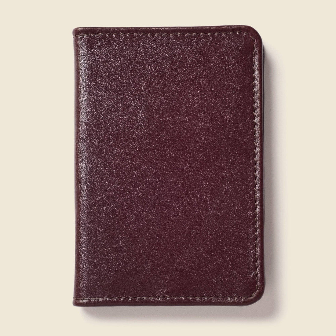 burgundy leather bifold rfid men's wallet 