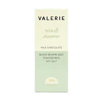 rice and black sesame seed chocolate bar
