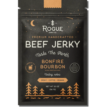 bonfire bourbon flavored beef jerky