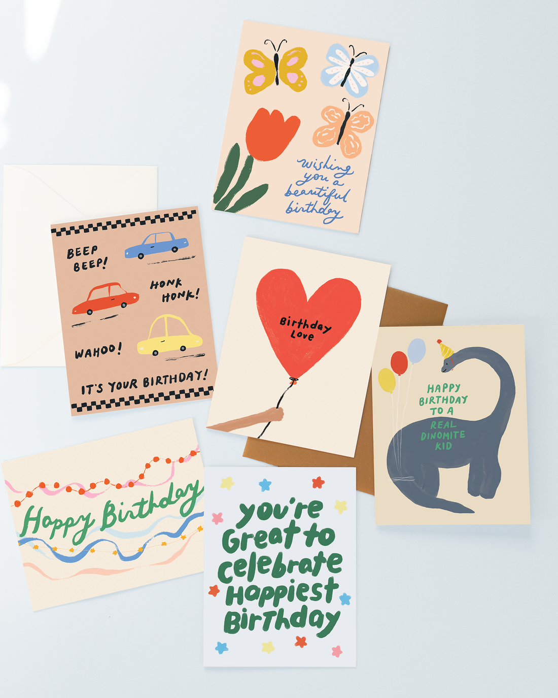 Streamers Birthday Card