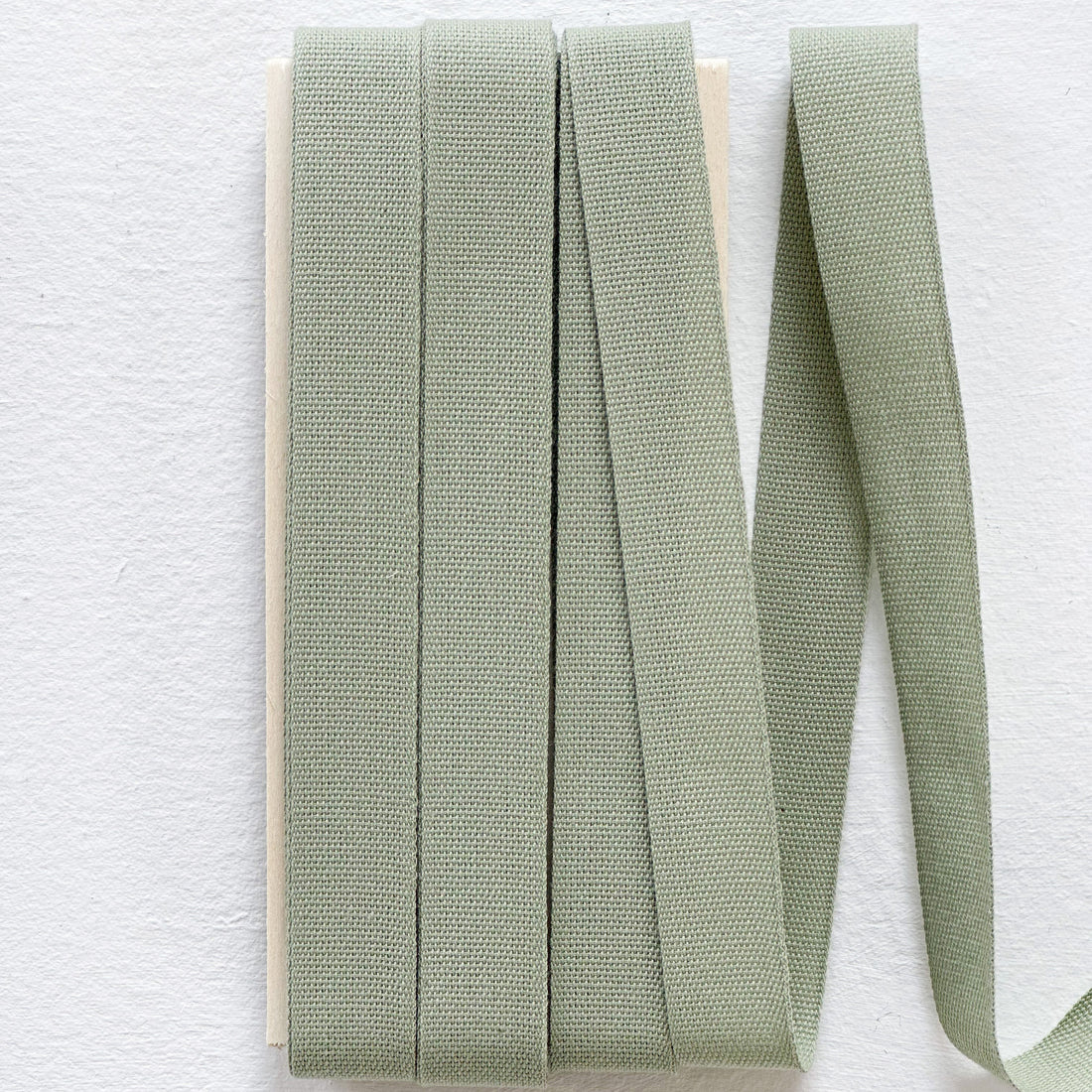 sage cotton ribbon for gifts 