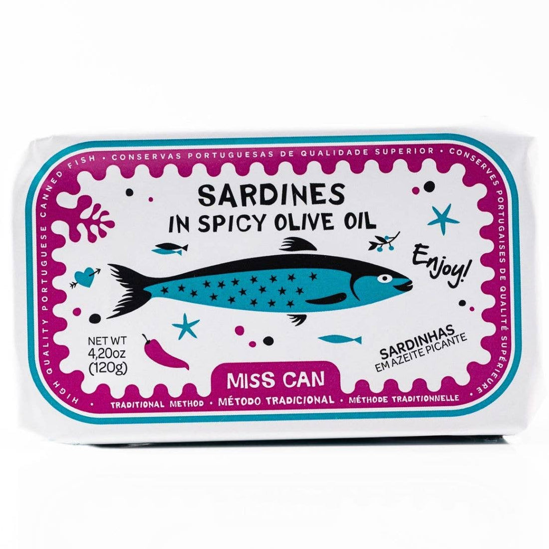  sardines in spicy olive oil made in Portugal