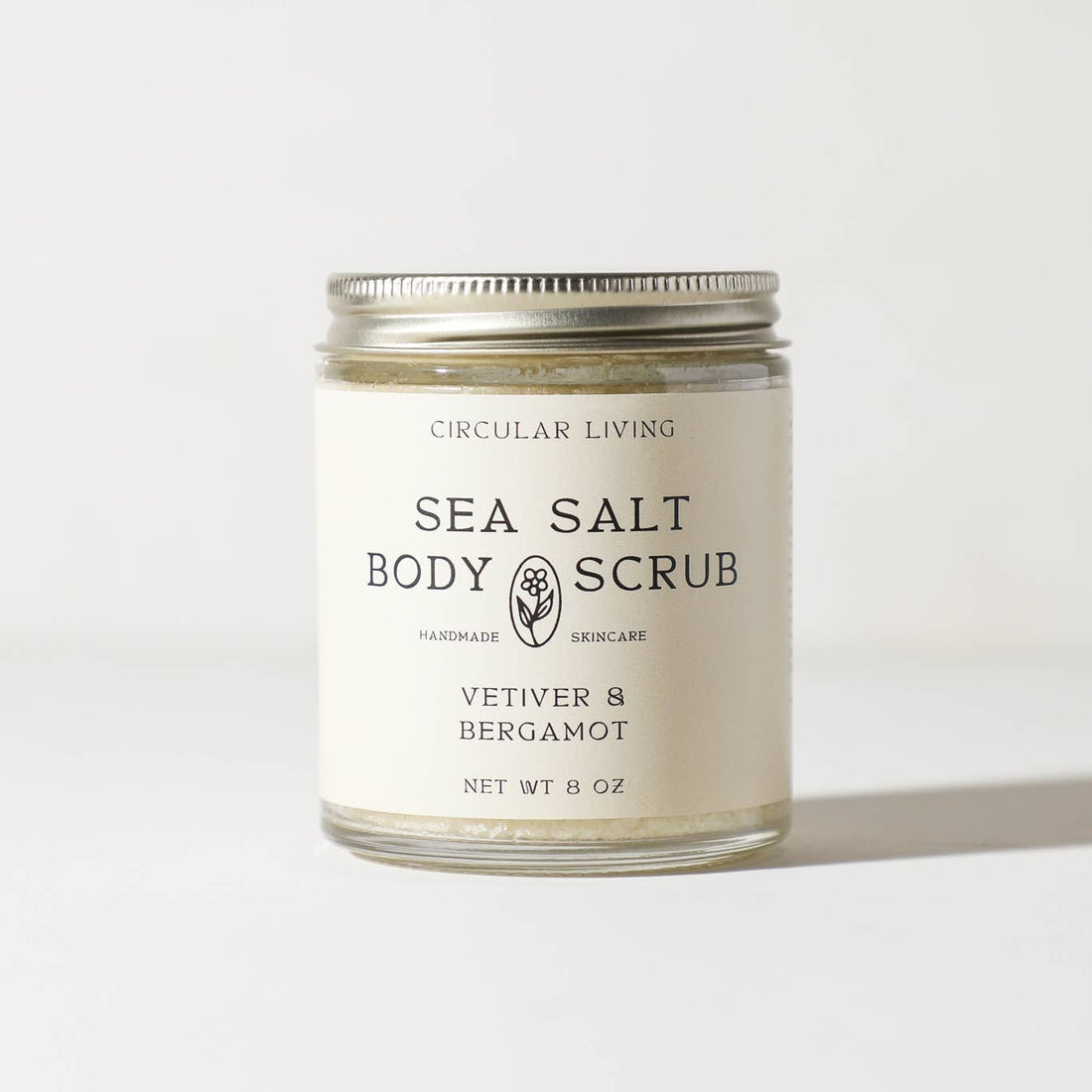 vetiver and bergamot sea salt body scrub