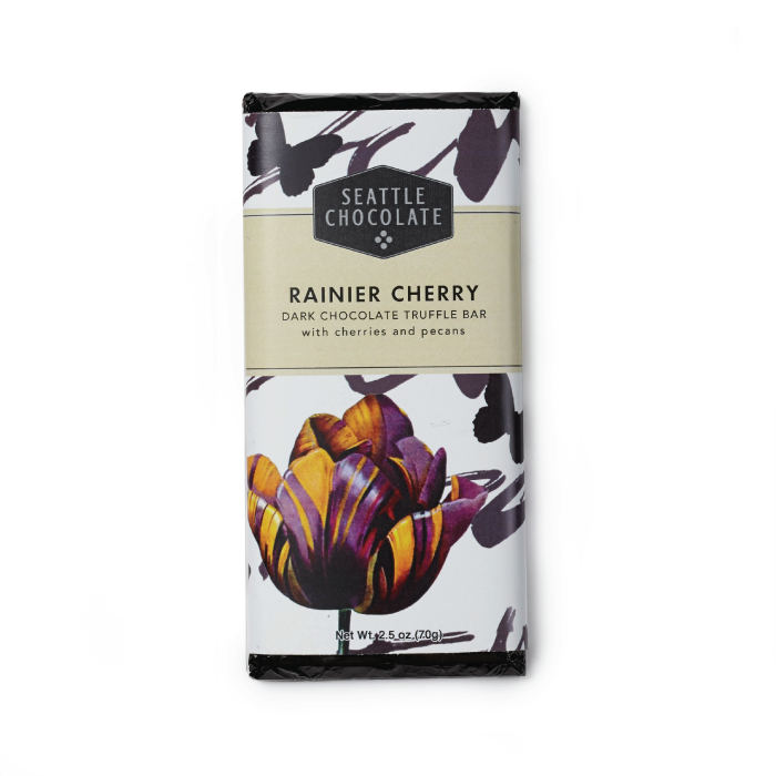 Seattle Chocolate Truffle Bar in the flavor rainier cherry