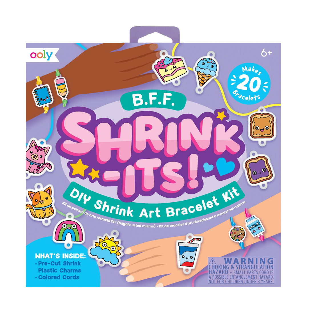  DIY Shrink Art Bracelet Kit bff themed 