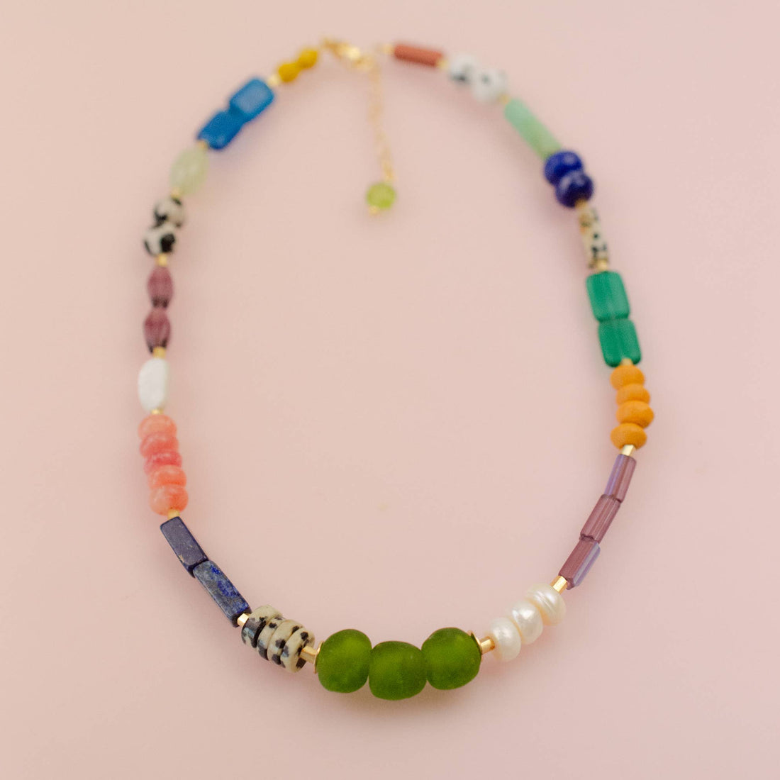 colorful beaded necklace
