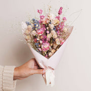 Spring field dried floral bouquet 