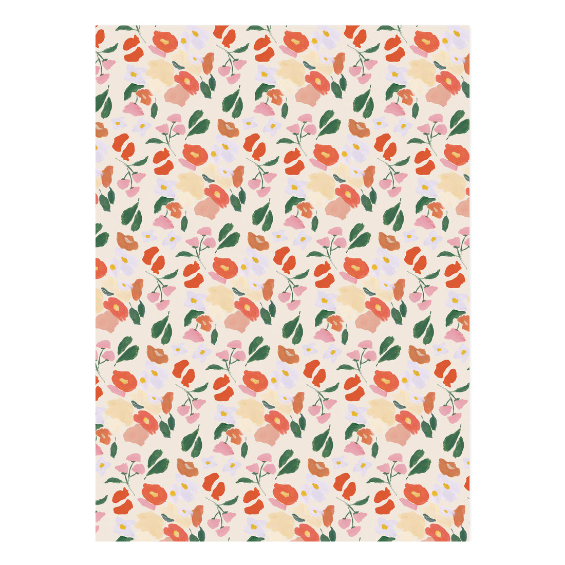 Summer Blooms Gift Wrap Roll