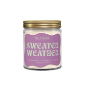 Sweater Weather candle in glass jar