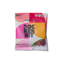 A single bag of Sockerbit Swedish Candy Sweet Gummy Mix,