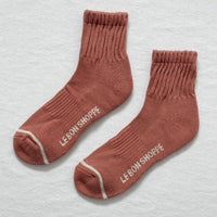 terracotta colored womens socks