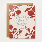 Our Heiday thank you card