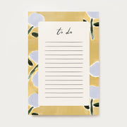 thistle patterned to do list pad