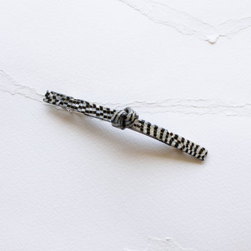 french twist barrette micro grey