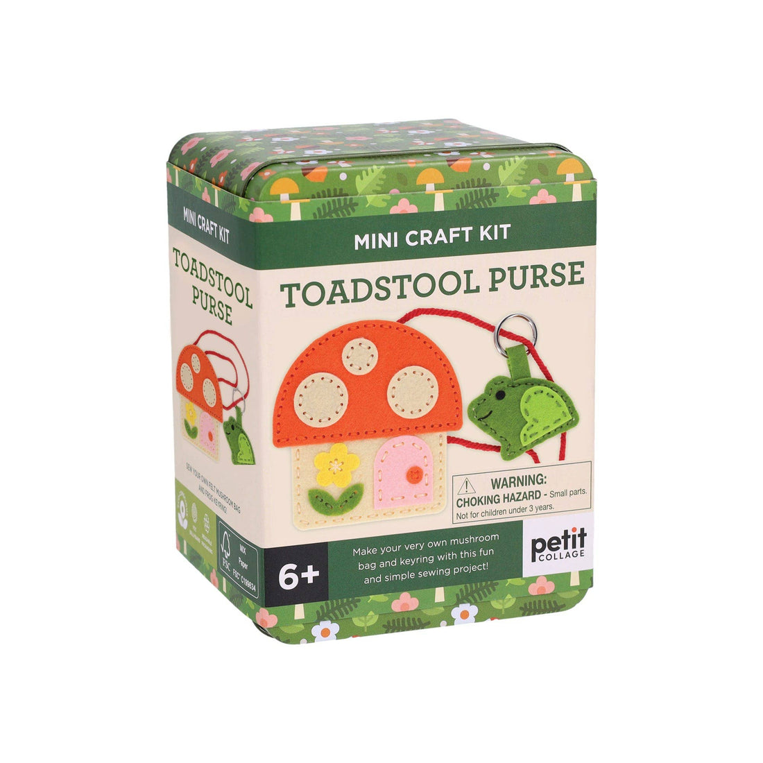 mini toadstool purse craft making kit for kids 