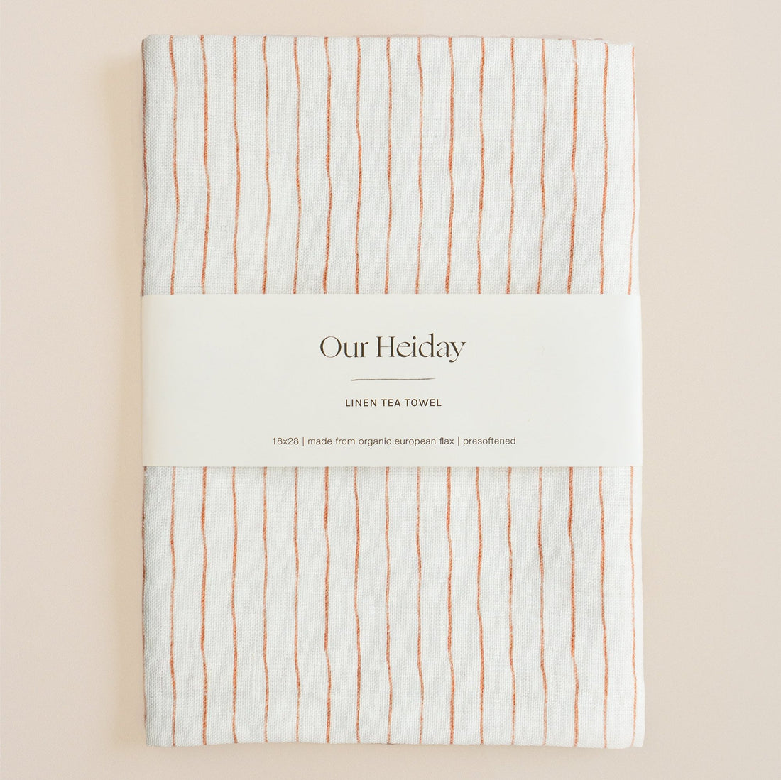 organic linen tea towel our heiday 