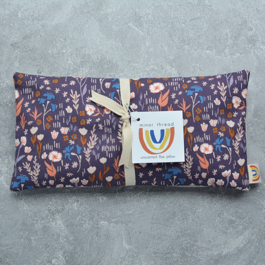 lavender scented weighted eye pillow made with flax seeds 