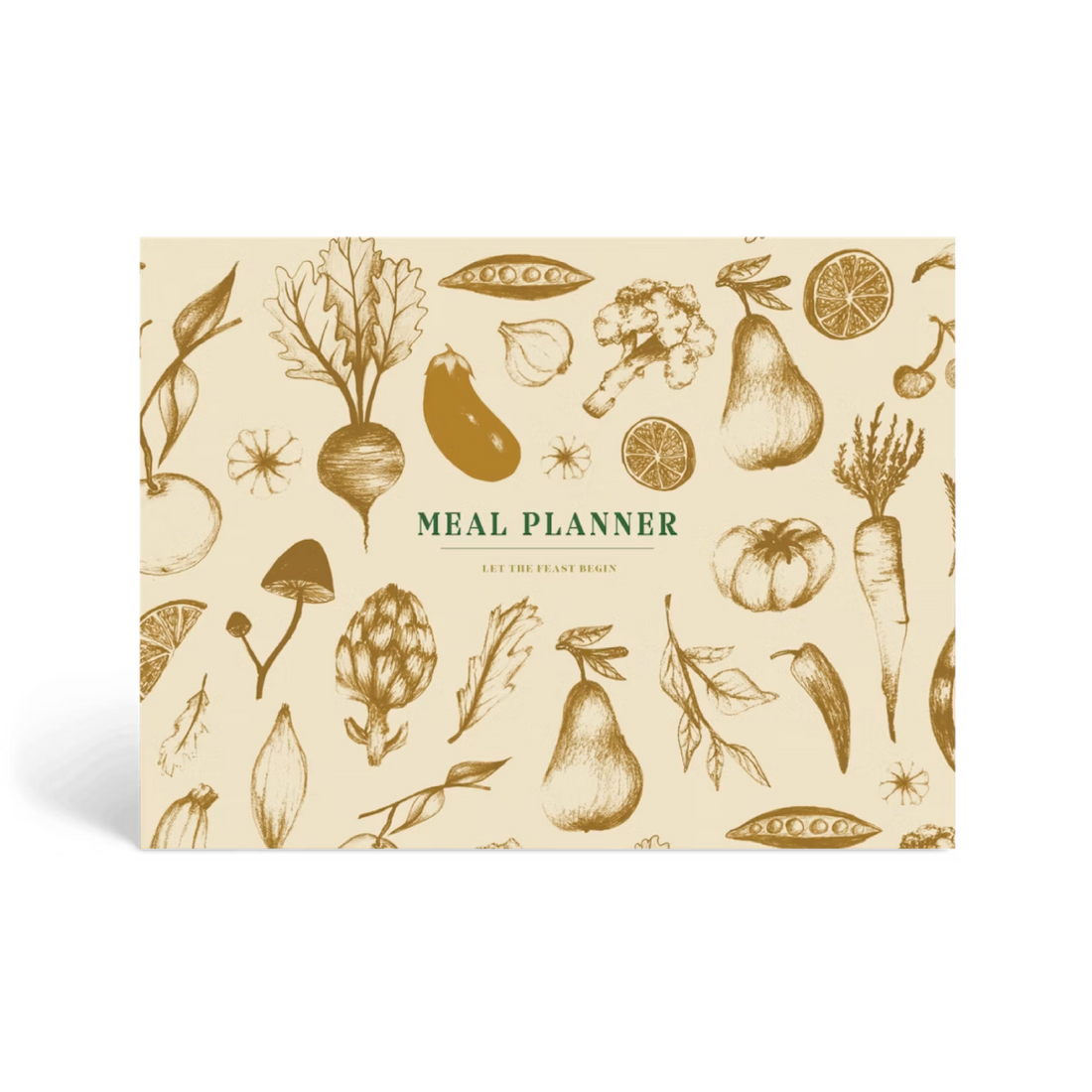weekly meal planner and grocery list notepad