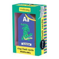 abc flash cards with wildlife animals 