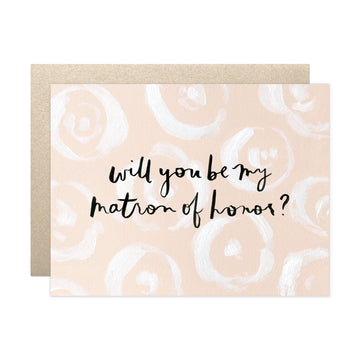 will you be my matron of honor card 