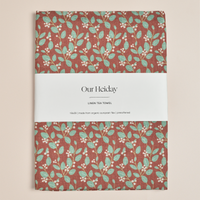 Winter Berries Linen Tea Towel