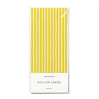 yellow striped tissue paper