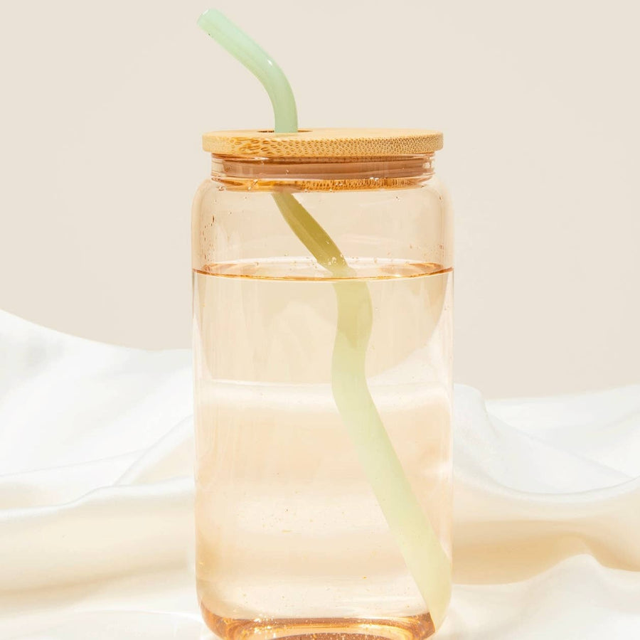 Pink Glass Cup - Milk Jade