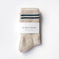 Boyfriend Socks - Parchment
