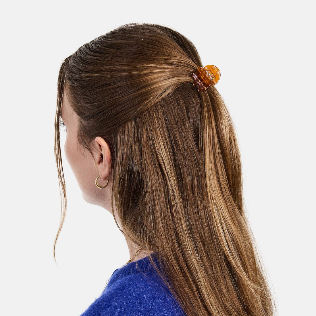 Chunks Mini Claw in Caramel Plaid