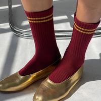 Boyfriend Socks - Cardinal