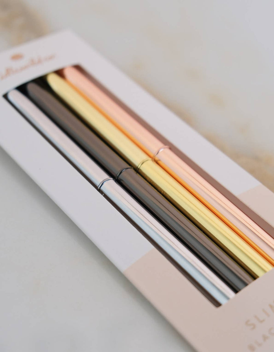 Metallic Slim Pen Set