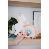 Ritzy Rattle Pal™ Plush Rattle Pal with Teether: Rainbow