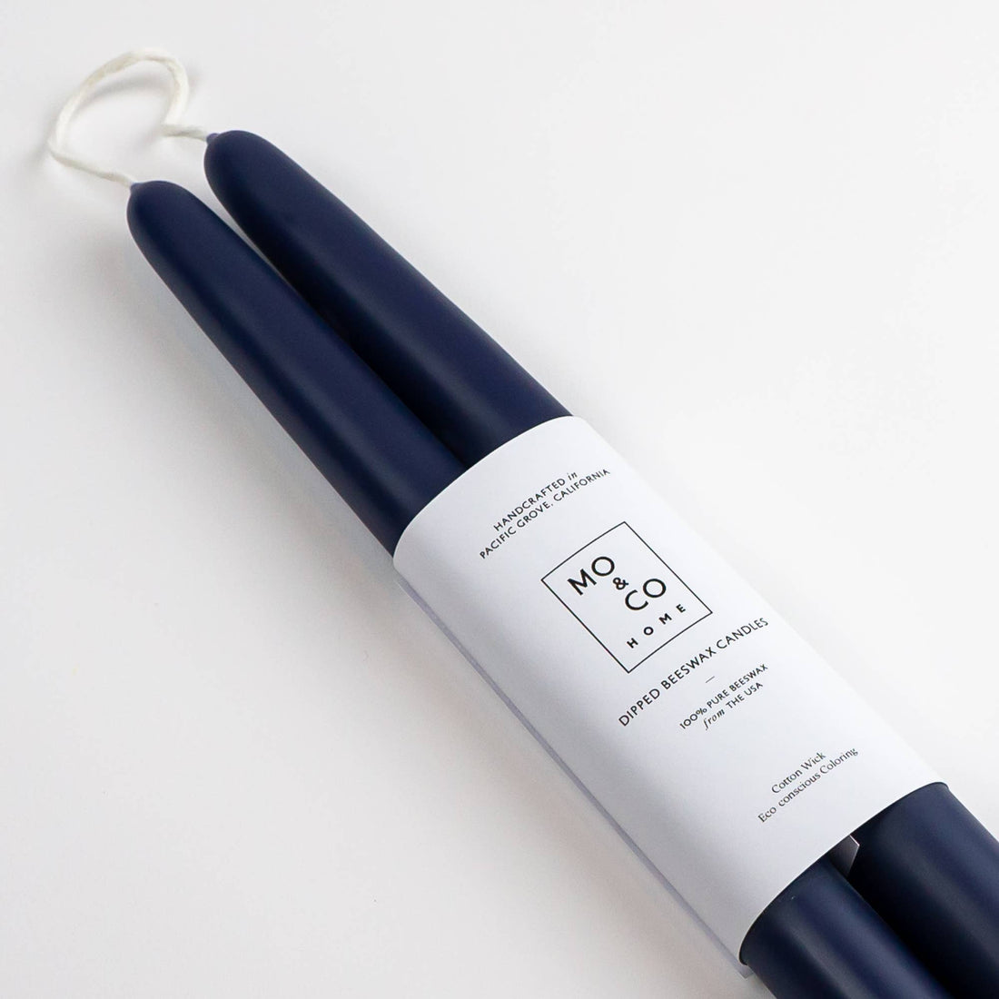 Beeswax Taper Candles - Midnight Blue