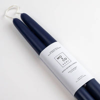 Beeswax Taper Candles - Midnight Blue