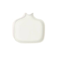 White Drip Ceramic Dish