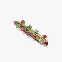 Wild Strawberry Acetate Barrette