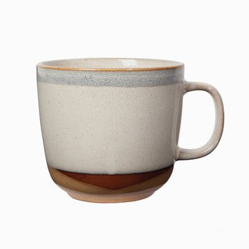 Ceramic mug with a speckled design 