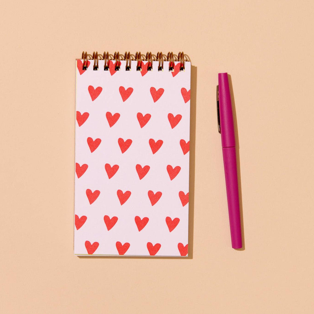 Hearts Small Spiral Notebook