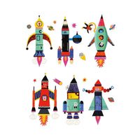Rocket Ships Magnetic Build-it Kit