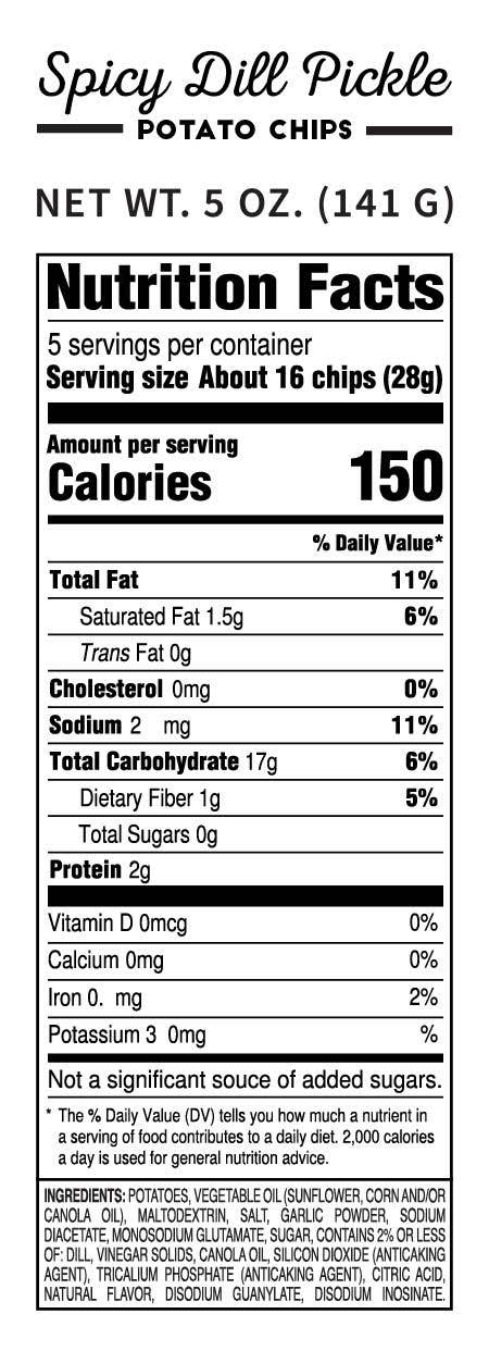 Spicy Dill Pickle Kettle Cooked Potato Chips