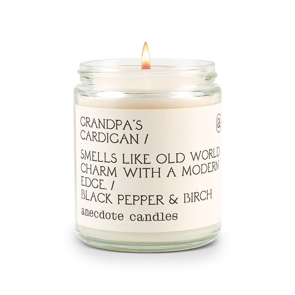 Grandpa’s Cardigan Candle - Black Pepper & Birch