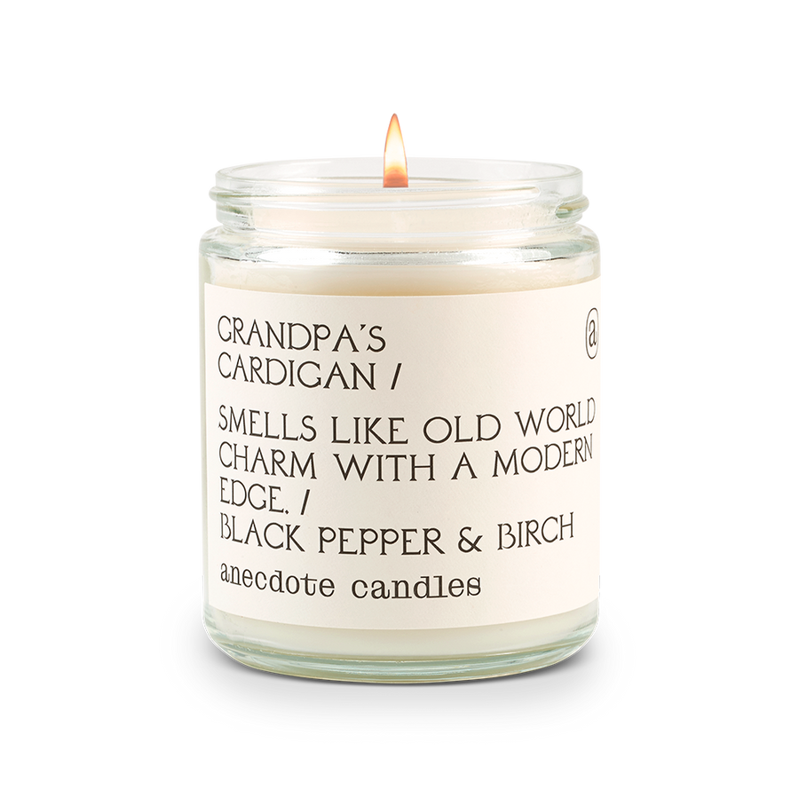 Grandpa’s Cardigan Candle - Black Pepper & Birch