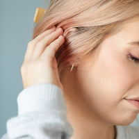 Pip Pop Post Earrings - Gem Hoops